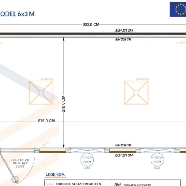 Conteneur 6×3 m – Modèle Milan - AGRIVITI MATERIEL AGRICOLE