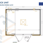 Conteneur isolé 4 × 3 m – Modèle Barcelone - AGRIVITI MATERIEL AGRICOLE