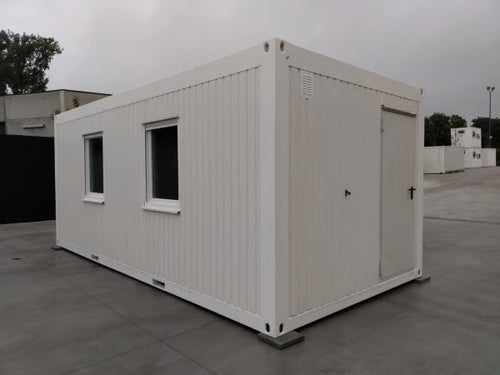 Conteneur bureau 20 pieds neuf blanc – isolé et équipé - AGRIVITI MATERIEL AGRICOLE