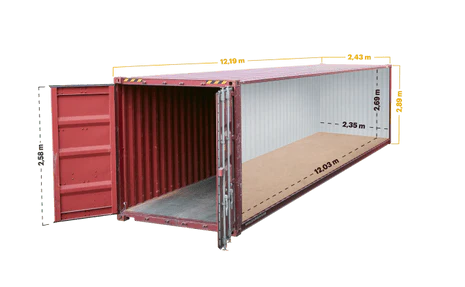 Container 40 pieds Open Top High Cube d’occasion - AGRIVITI MATERIEL AGRICOLE