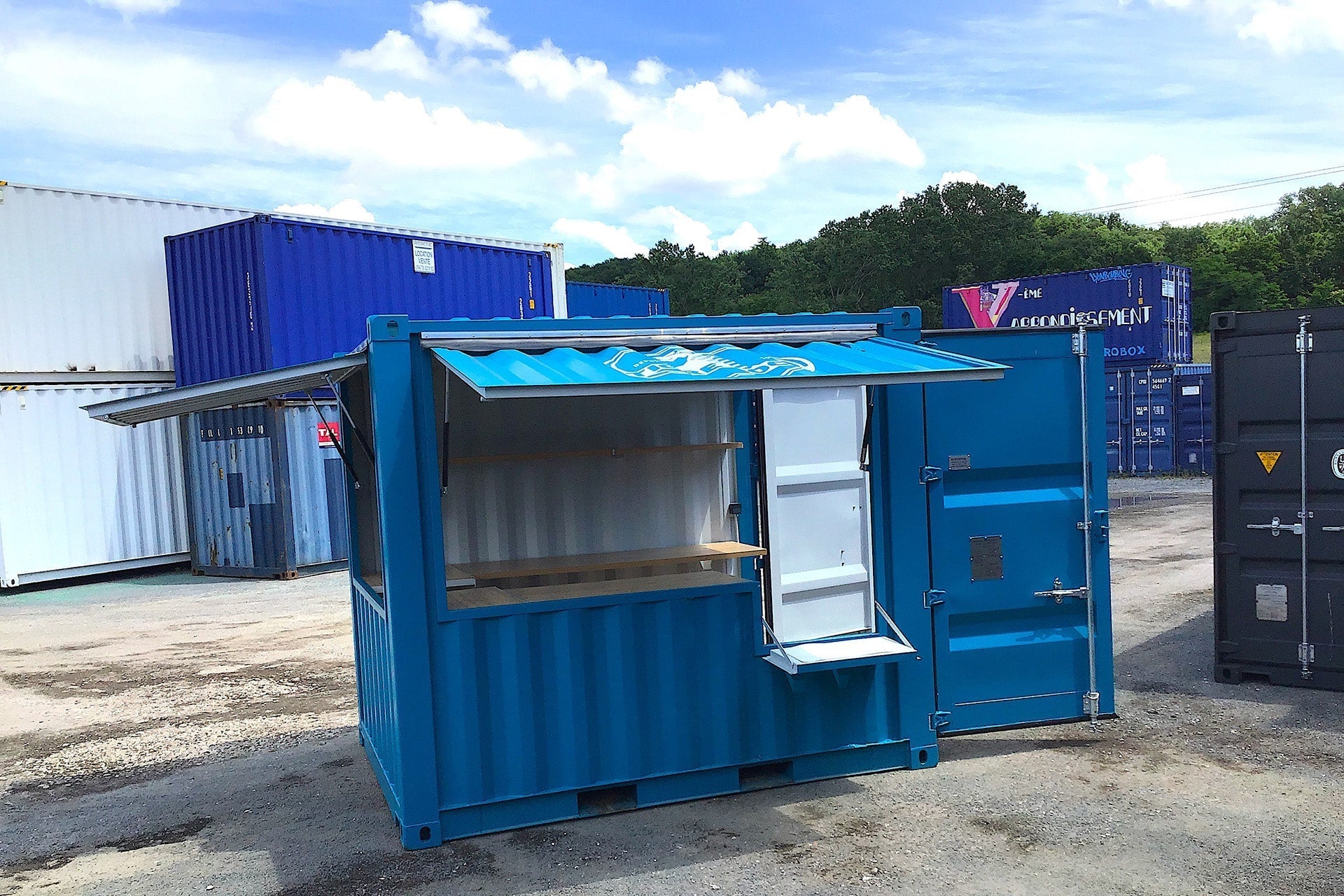 Container aménagé 10 pieds – Bureau ou Bar - AGRIVITI MATERIEL AGRICOLE