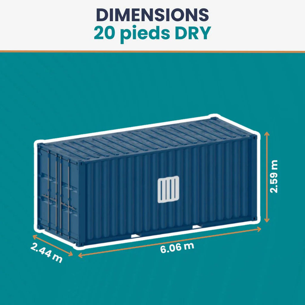 Container maritime 20 pieds DRY – ex 1er voyage - AGRIVITI MATERIEL AGRICOLE