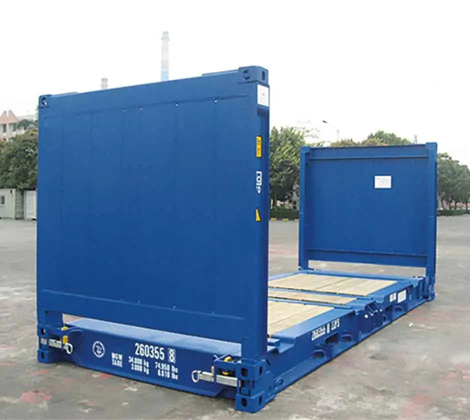 Container maritime 20 pieds Flat Rack d’occasion - AGRIVITI MATERIEL AGRICOLE