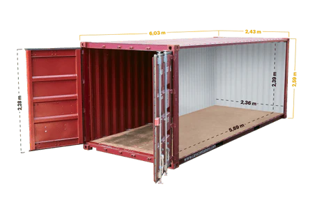 Container maritime 20 pieds standard d’occasion certifié CSC - AGRIVITI MATERIEL AGRICOLE