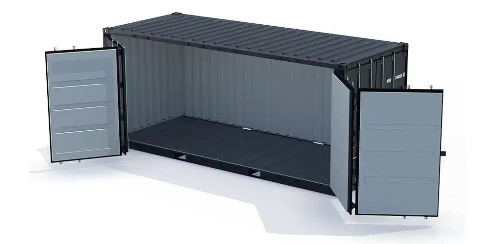 Container Open Side 20 pieds noir – Accès latéral intégral - AGRIVITI MATERIEL AGRICOLE