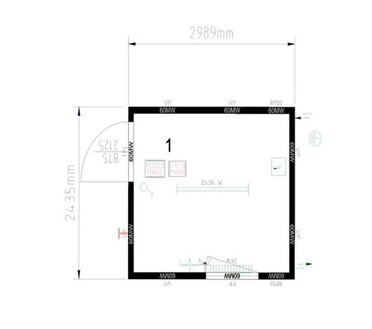 Conteneur bureau – 2,98 × 2,43 m - AGRIVITI MATERIEL AGRICOLE