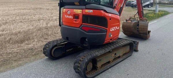 Mini-pelle Kubota U27-4 – 2,7t – attache rotative – 3 godets - AGRIVITI MATERIEL AGRICOLE